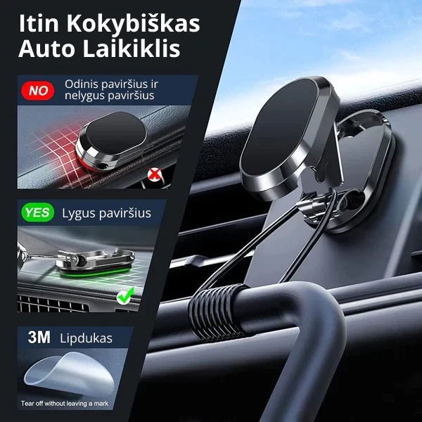 Sulankstomas magnetinis automobilio telefono laikiklis - pirk-pigiai.lt